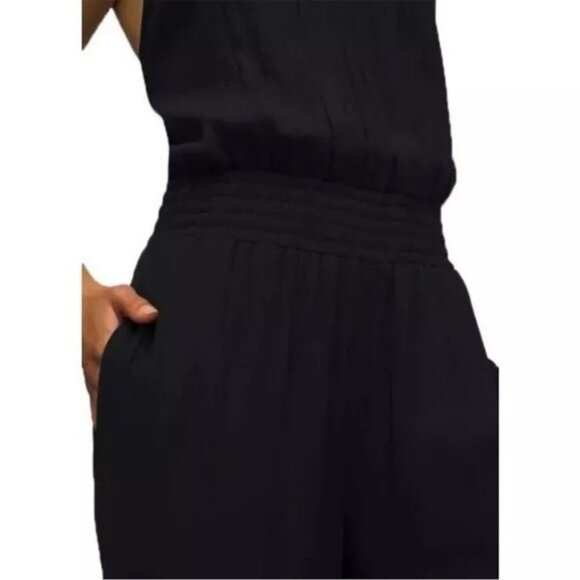 🌻NEW w.tags prAna MEDIUM Black Fernie Wide Leg Jumpsuit - Picture 5 of 11